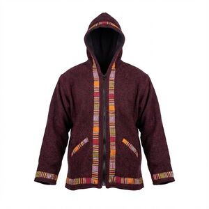 Handwoven Hooded Jacket – Boho Ethnic Style